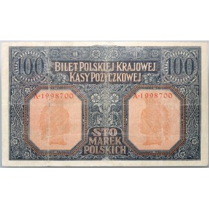 Generalne Gubernatorstwo, 100 marek 9.12.1916, Generał, seria A