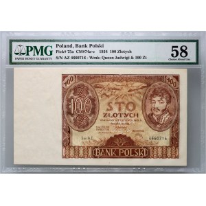 II RP, 100 zl. 2.06.1932, séria AZ. vodoznak +X+