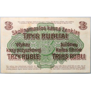 Poznań, 3 ruble 17.04.1916, seria L