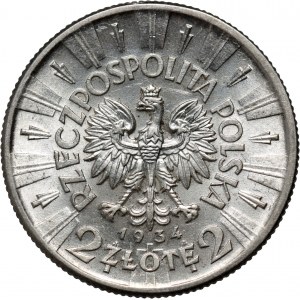 II RP, 2 złote 1934, Warszawa, Józef Piłsudski
