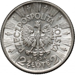 II RP, 2 złote 1934, Warszawa, Józef Piłsudski
