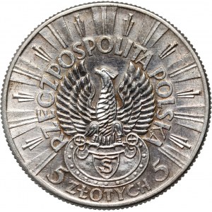II RP, 5 złotych 1934, Warszawa, Józef Piłsudski, Orzeł Strzelecki