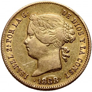 Philippines, Isabel II, 4 Pesos 1868, Manila