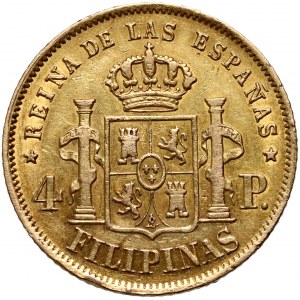 Philippines, Isabel II, 4 Pesos 1868, Manila