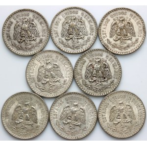 Mexico, set of coins from 1924-1943, (8 pieces)