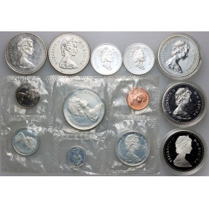 Canada, Elizabeth II, coin set from 1967-1958, (13 pieces)