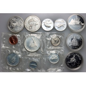 Canada, Elizabeth II, coin set from 1967-1958, (13 pieces)
