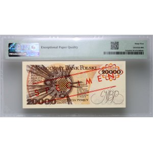 PRL, 20000 złotych 1.02.1989, WZÓR, No. 0510, seria A