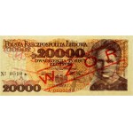 PRL, 20000 złotych 1.02.1989, WZÓR, No. 0510, seria A