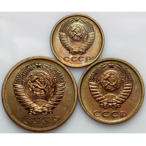 Russia, USSR, set of coins from 1975, (3 pieces)