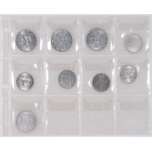 Germany, set of coins from 1922-1923, various mints, (9 pieces)