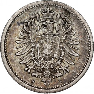Germany, Wilhelm I, 20 Pfennig 1875 H, Darmstadt