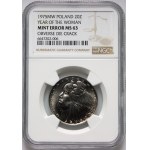PRL, 20 złotych 1975, Międzynarodowy Rok Kobiet, DESTRUKT, MINT ERROR