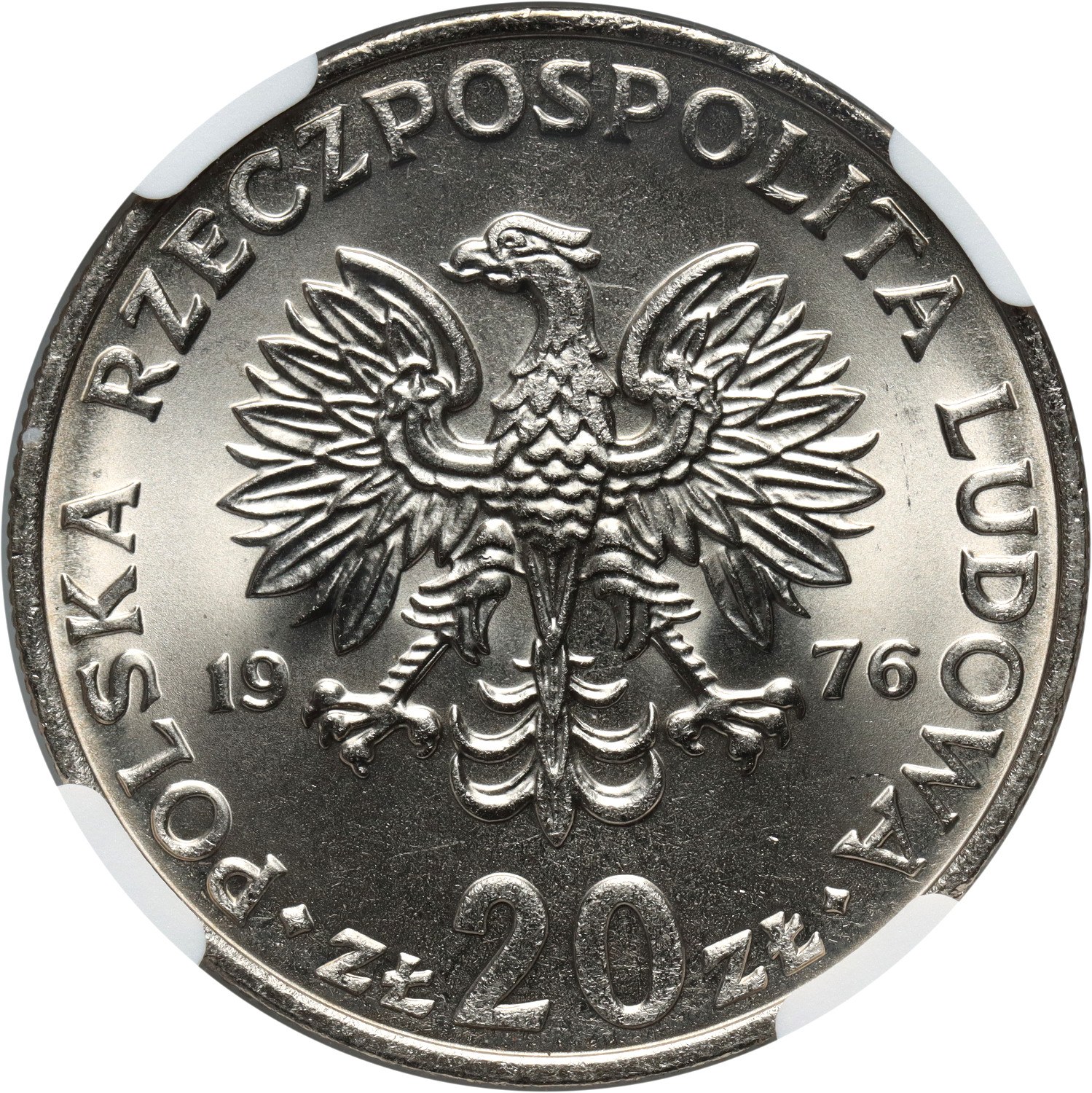 PRL, 20 złotych 1976, Marceli Nowotko, bez znaku mennicy - Aukcja ...