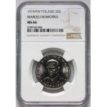 PRL, 20 złotych 1974, Marceli Nowotko, ODMIANA