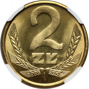 PRL, 2 zlotys 1982, Varsovie