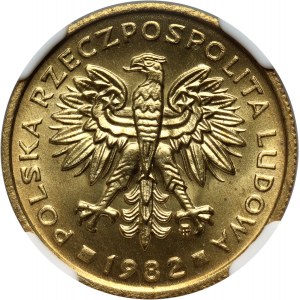 PRL, 2 zlotys 1982, Varsovie
