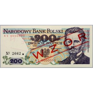 PRL, 200 złotych 1.06.1979,WZÓR, No. 2662, seria AS