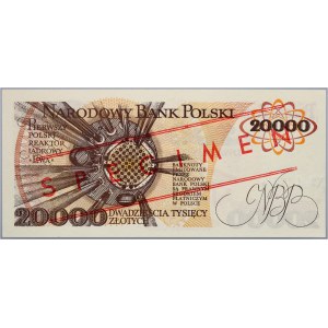 PRL, 20000 złotych 1.02.1989, WZÓR, No. 1374, seria A