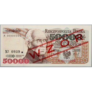 PRL, 50000 złotych 16.11.1993, WZÓR, No. 0939, seria A