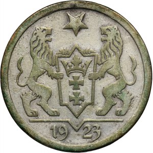 Wolne Miasto Gdańsk, 2 guldeny 1923, Utrecht, Koga