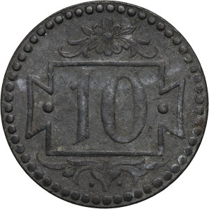 Wolne Miasto Gdańsk, 10 fenigów 1920, Gdańsk, małe cyfry