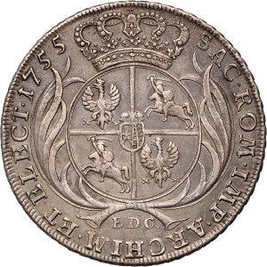 August III, 1755 EDC thaler, Leipzig