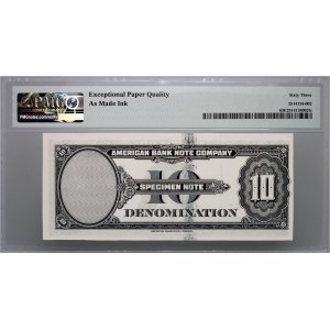 United States of America, American Bank Note Company, 10 Units 1929, New York, SPECIMEN