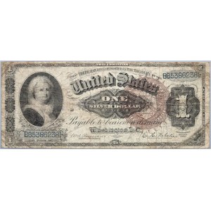 United States of America, 1 Dollar 1886, Silver Certificate, Series B