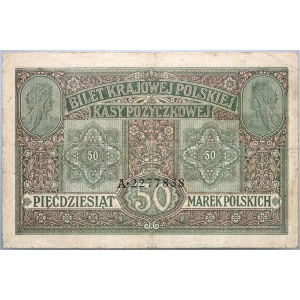 General Government, 50 Polish marks 9.12.1916, general, series A