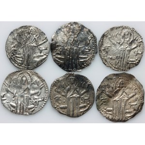 Bulgaria, Ivan Alexander 1331-1371 and Michael Asen IV 1322-1355, set of Gros, (6 pieces)