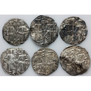 Bulgaria, Ivan Alexander 1331-1371 and Michael Asen IV 1322-1355, set of Gros, (6 pieces)
