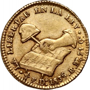 Messico, 1/2 escudo 1836/4 Do RM, Durango