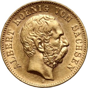 Germany, Saxony, Albert, 20 Mark 1894 E, Dresden