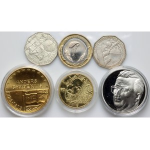 Europe, set of EURO coins from 1996-2019, (6 pieces)
