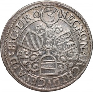 Austria, Rudolf II, 3 Kreuzers 1605, Hall
