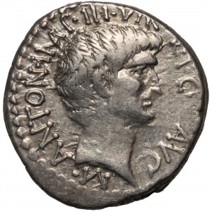 Roman Republic, Mark Antony and Octavian 41 BC, Denar, Ephesos