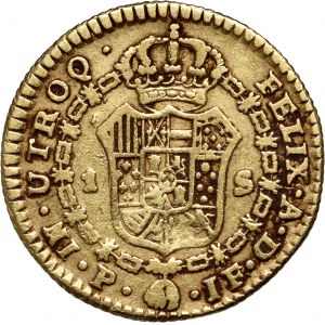 Colombia, Charles IV, Escudos 1807-P JF, Popayan