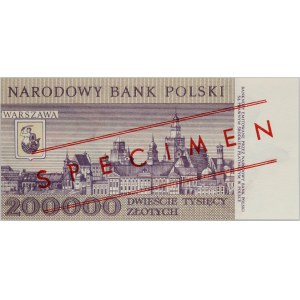 PRL, 200000 złotych 1.12.1989, WZÓR, No. 0625, seria A