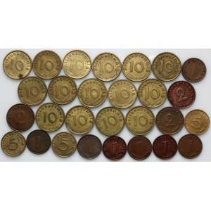 Germany, Third Reich, set of coins from 1937-1939, (28 pieces)