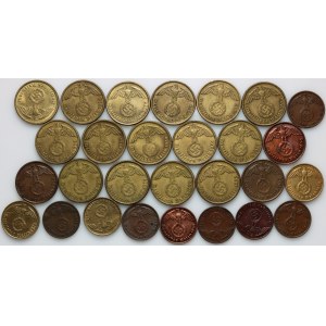 Germany, Third Reich, set of coins from 1937-1939, (28 pieces)