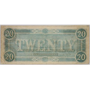 United States of America, Richmond, 20 Dollars 1864, series C