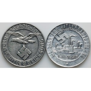 Germany, Third Reich, set of Tokens, (2 pieces)