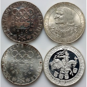Austria, set of silver coins 100 Schillings from 1976-1978, (4 pieces)