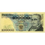 PRL, 100000 złotych 1.03.1990, seria BA