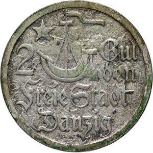 Wolne Miasto Gdańsk, 2 guldeny 1923, Utrecht, Koga