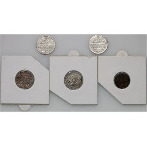 Zygmunt III Waza, zestaw monet 1609-1624, (5 sztuk)