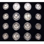 South Korea, Silver Coin Set, Seoul 1988 Olympics, (16 pieces)
