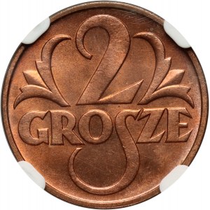 II RP, 2 pennies 1939, Warsaw