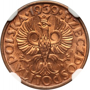 II RP, 2 pennies 1939, Warsaw